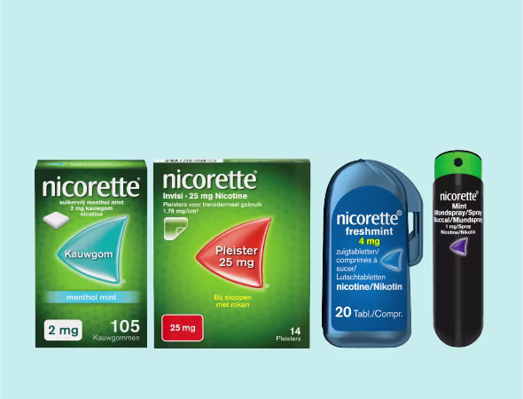Nicorette productoverzicht