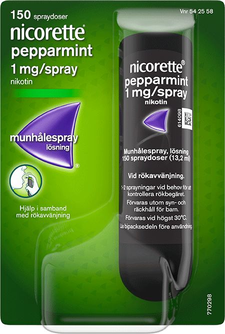 nicorette® pepparmint munspray 1mg/spray nikotin