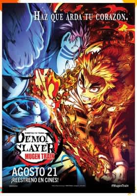 poster cartel demon slayer el tren infinito