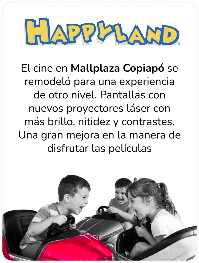 Happyland en Mallplaza Copiapó ENTRETENCIÓN