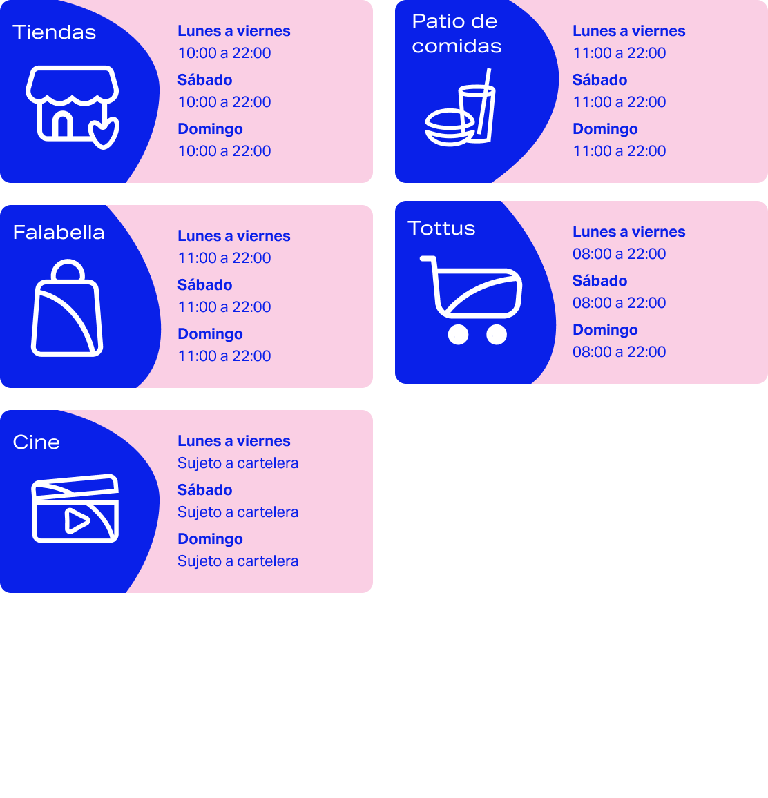 Conoce los horarios en Open Plaza Huanuco