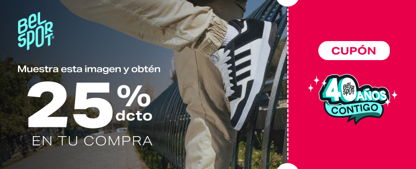 Cupón aniversario Belsport en Mallplaza