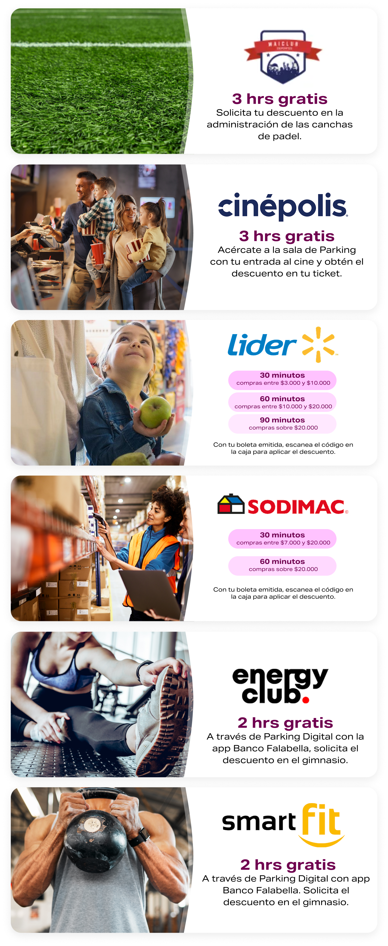 Conoce nuestros descuentos Parking Mallplaza Sur