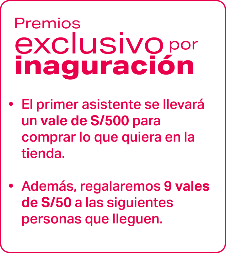 Apertura El - Premio por inaguracion