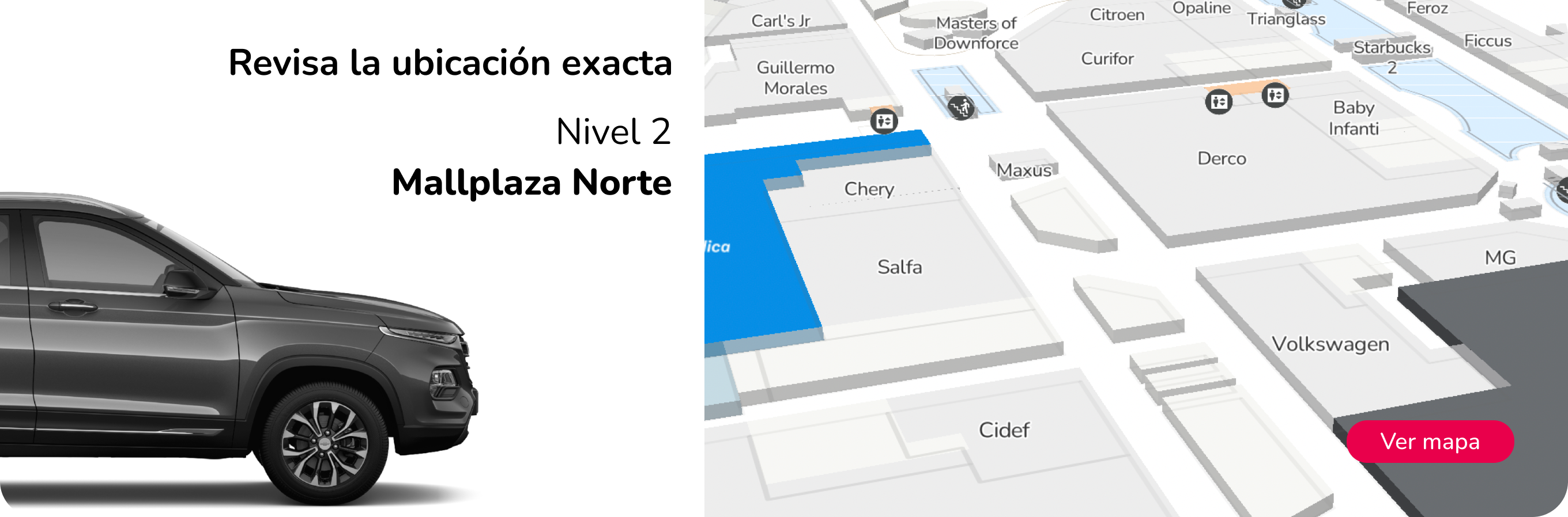Mapa Autoplaza en Mallplaza Norte