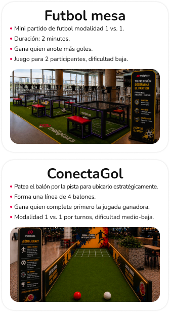Pon a prueba tu talento en distintos retos