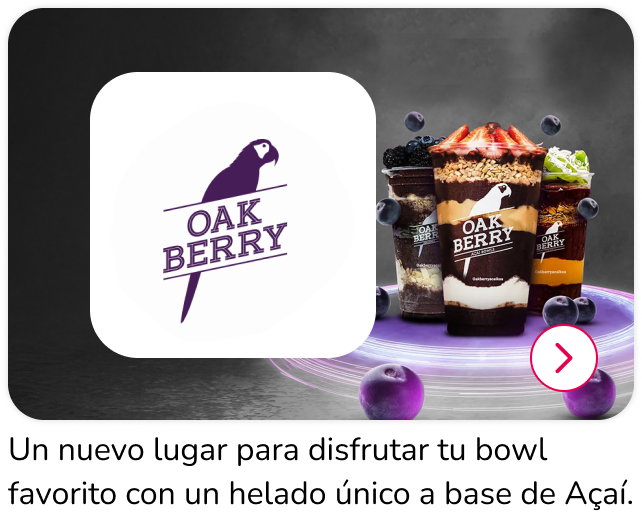 Nueva apertura Oakberry en Mallplaza