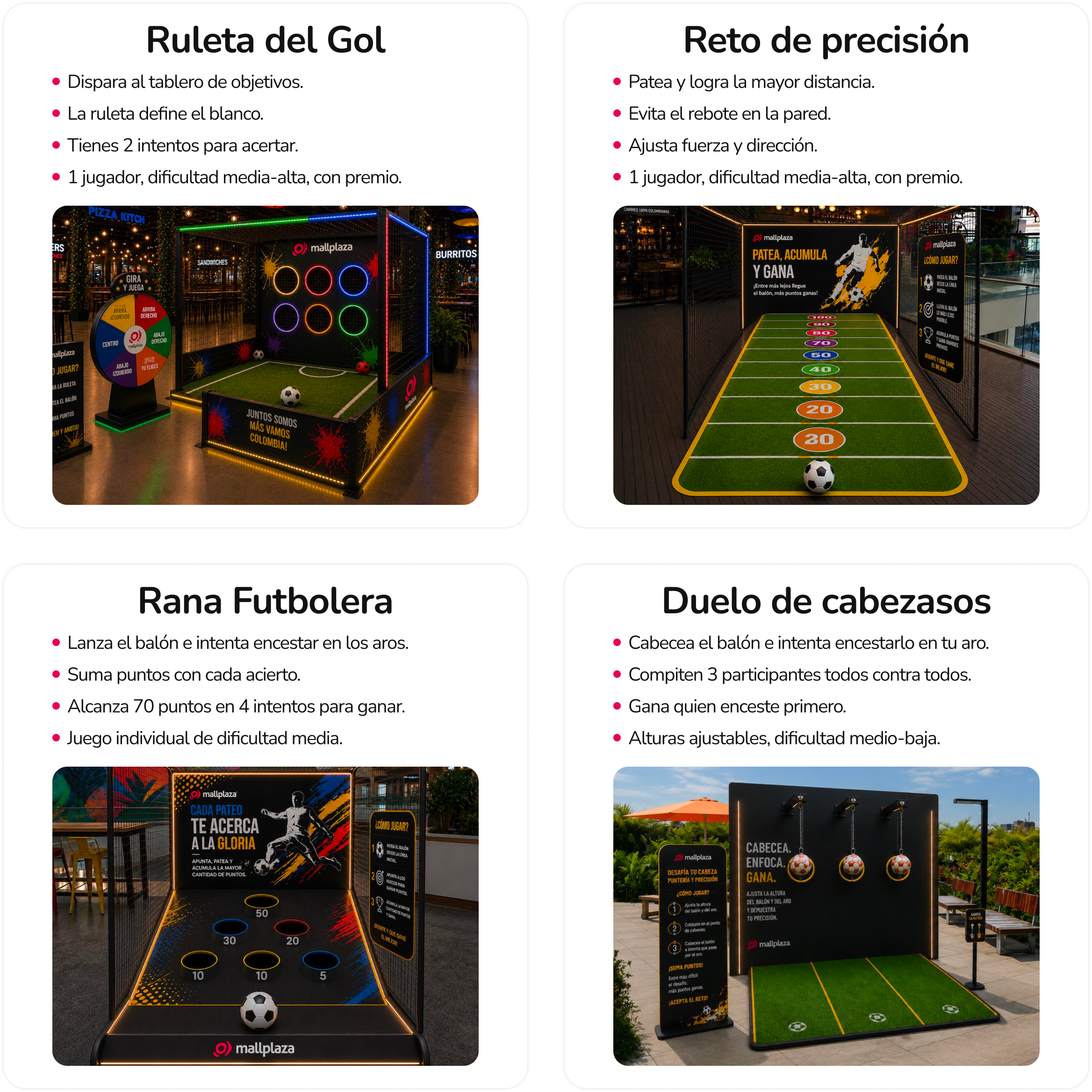 Pon a prueba tu talento en distintos retos