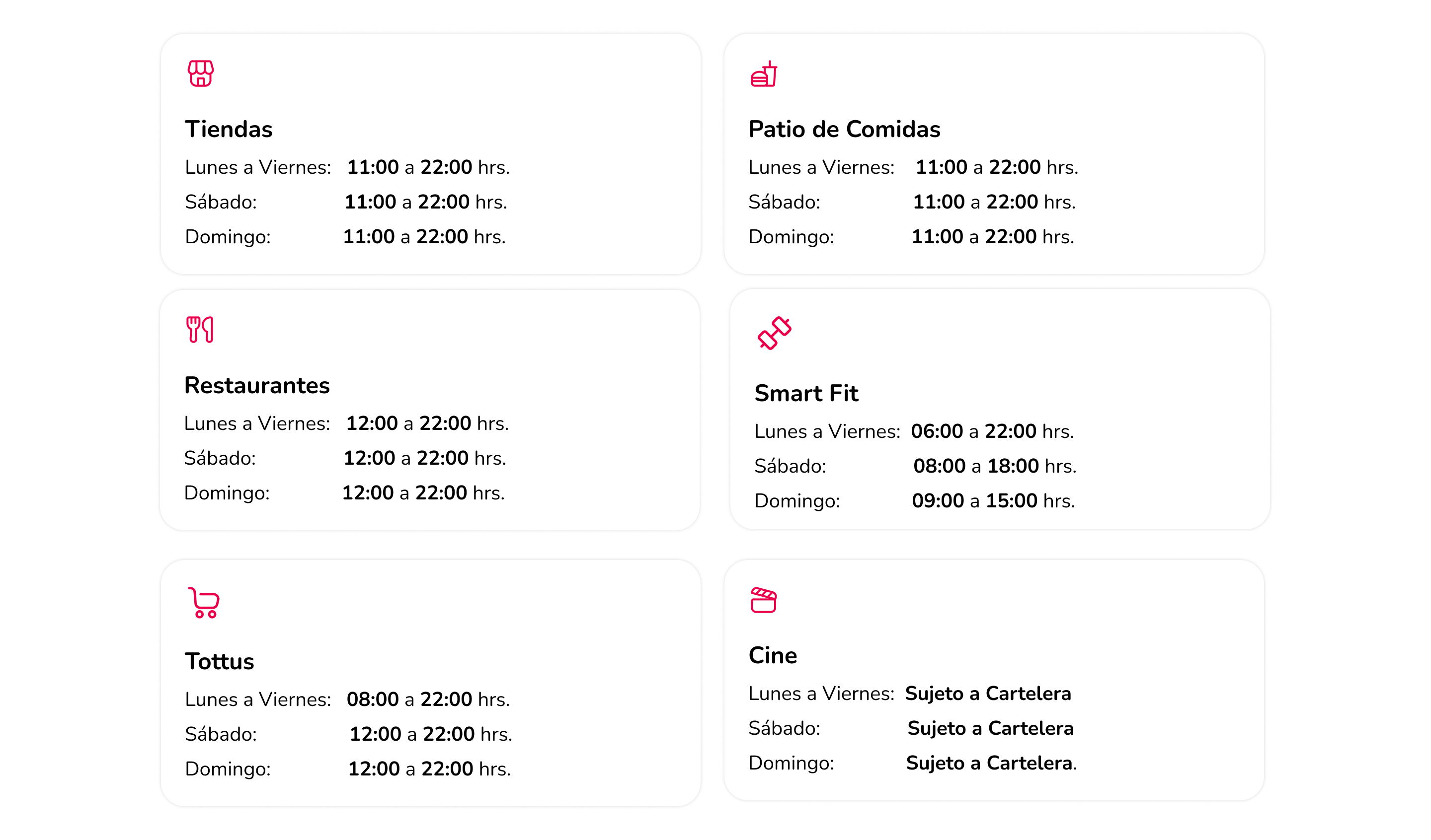 Horarios Mallplaza Huancayo
