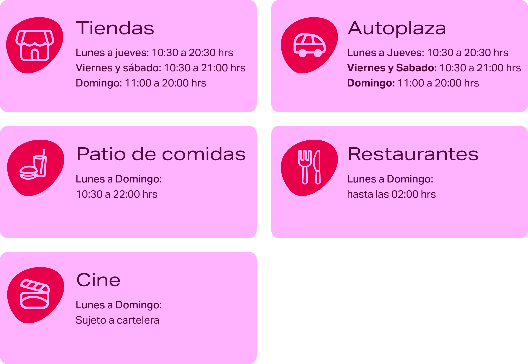 Horarios Mallplaza Trébol 2025