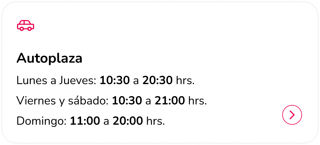 Horario Autoplaza Mallplaza