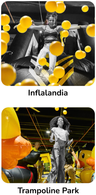 Inflalandia, Bolos, Trampolines