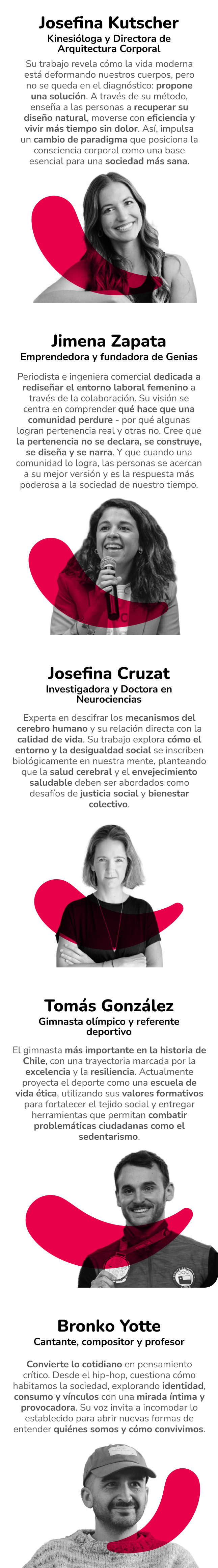 Expositores Charla TEDx Salón Santiago Mallplaza