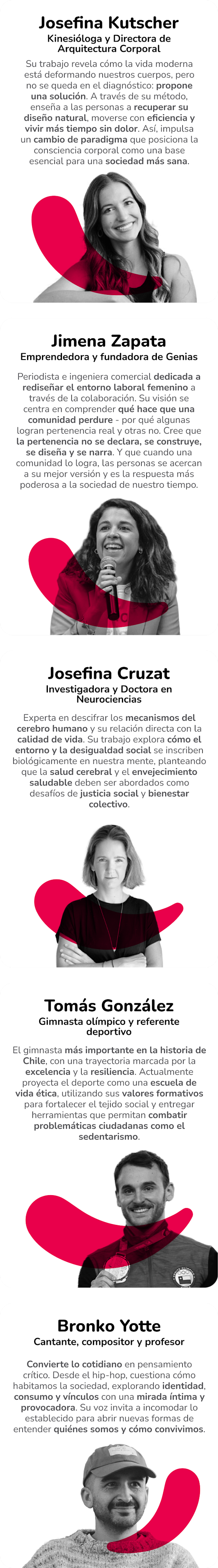 Expositores Charla TEDx Salón Santiago Mallplaza