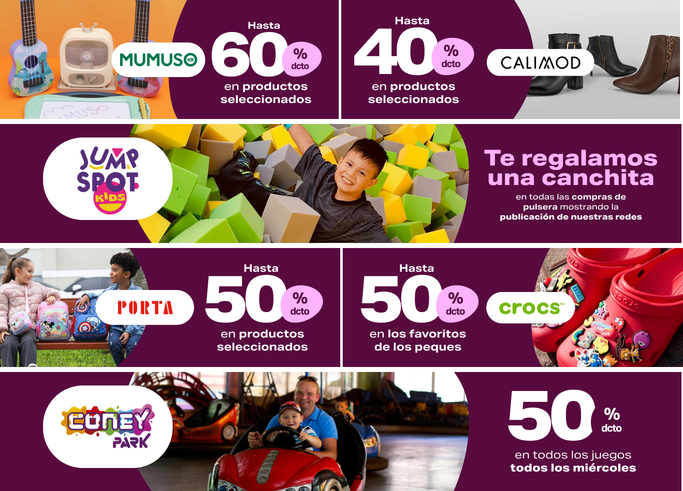 Promociones infantil en Mallplaza Arequipa