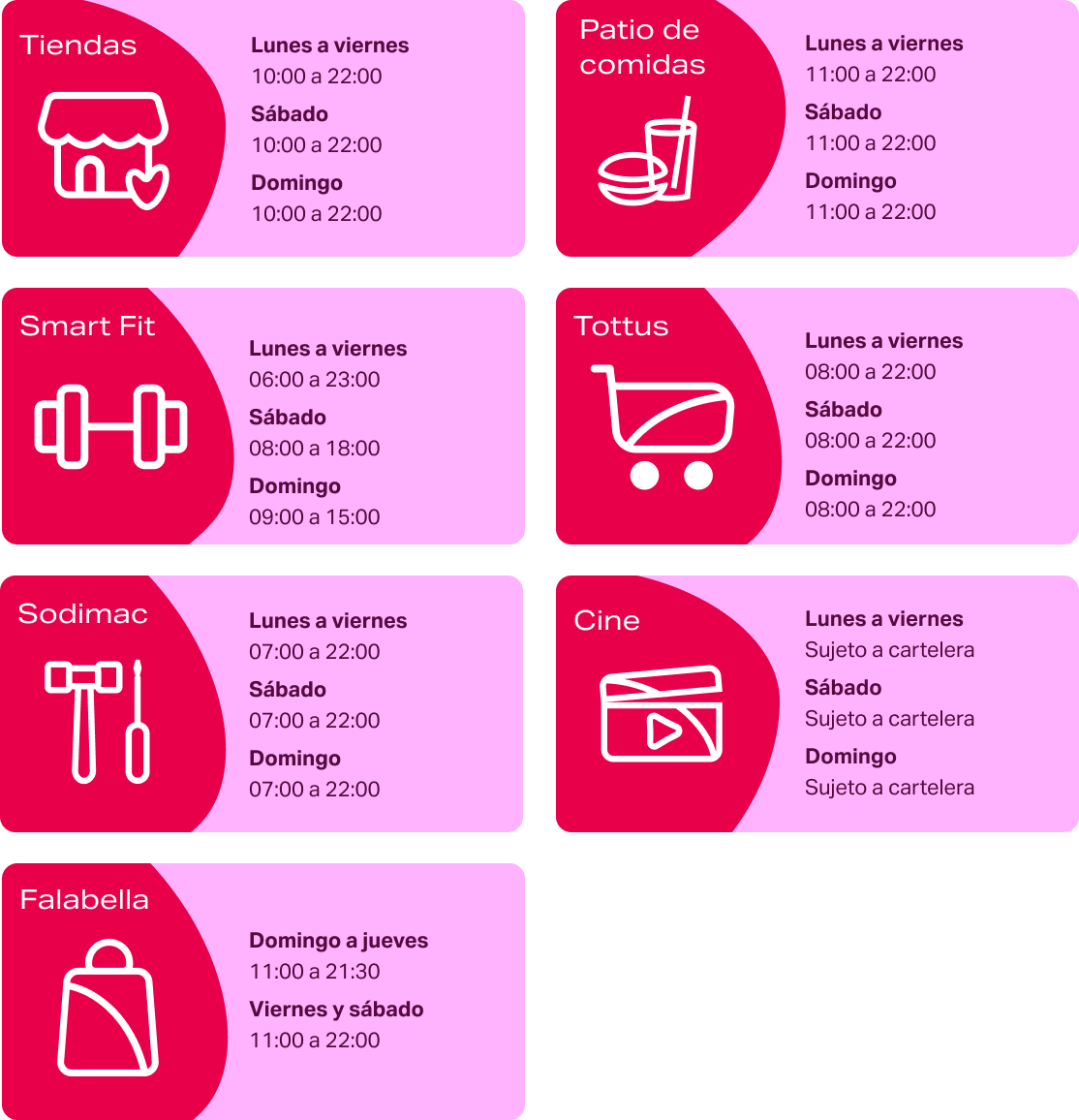 Horario en Mallplaza Comas