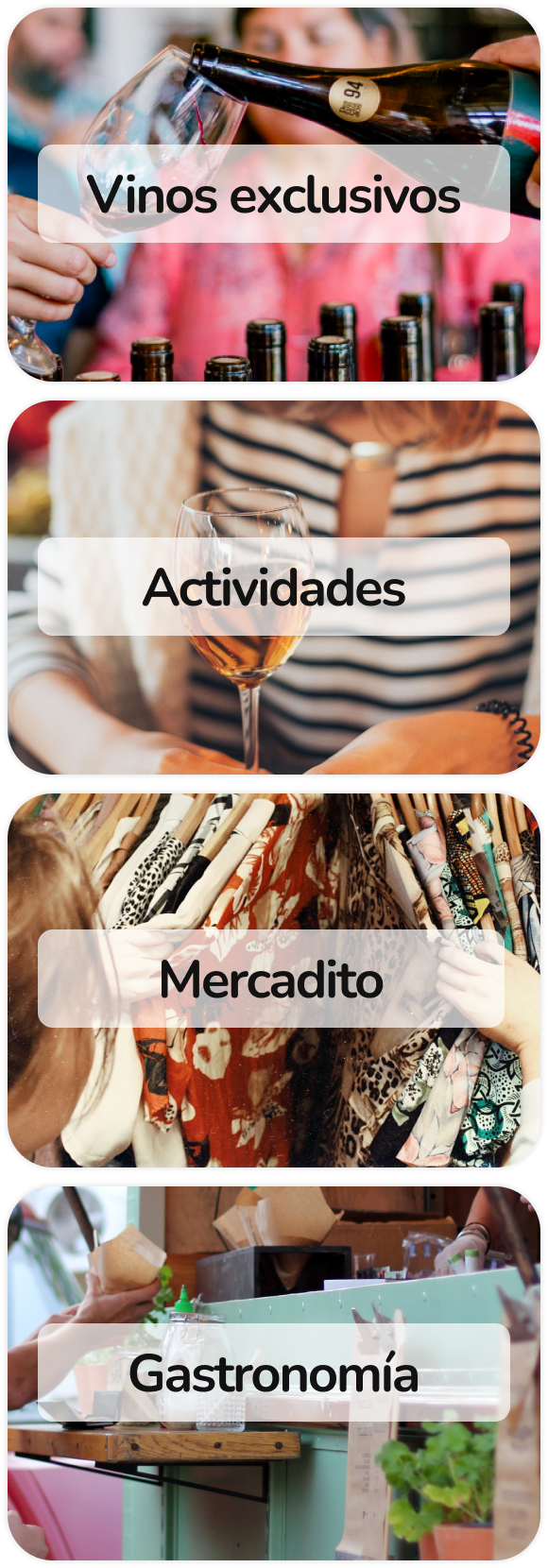 Detalle Feria Bocas Moradas en Mallplaza