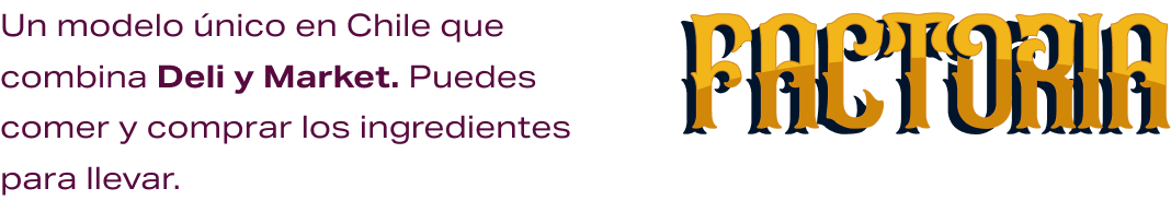 Gastronomia - Factoria