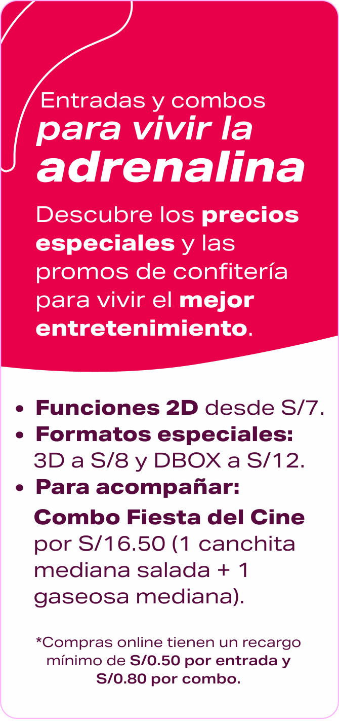 Fiesta del cine en Cinemark - Entradas y combos