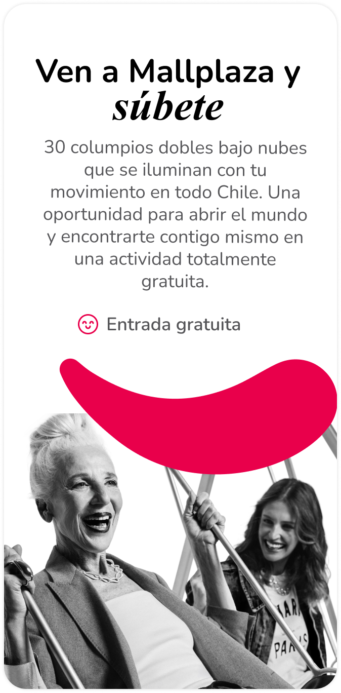 Ven a Mallplaza y súbete a The cloud Swing