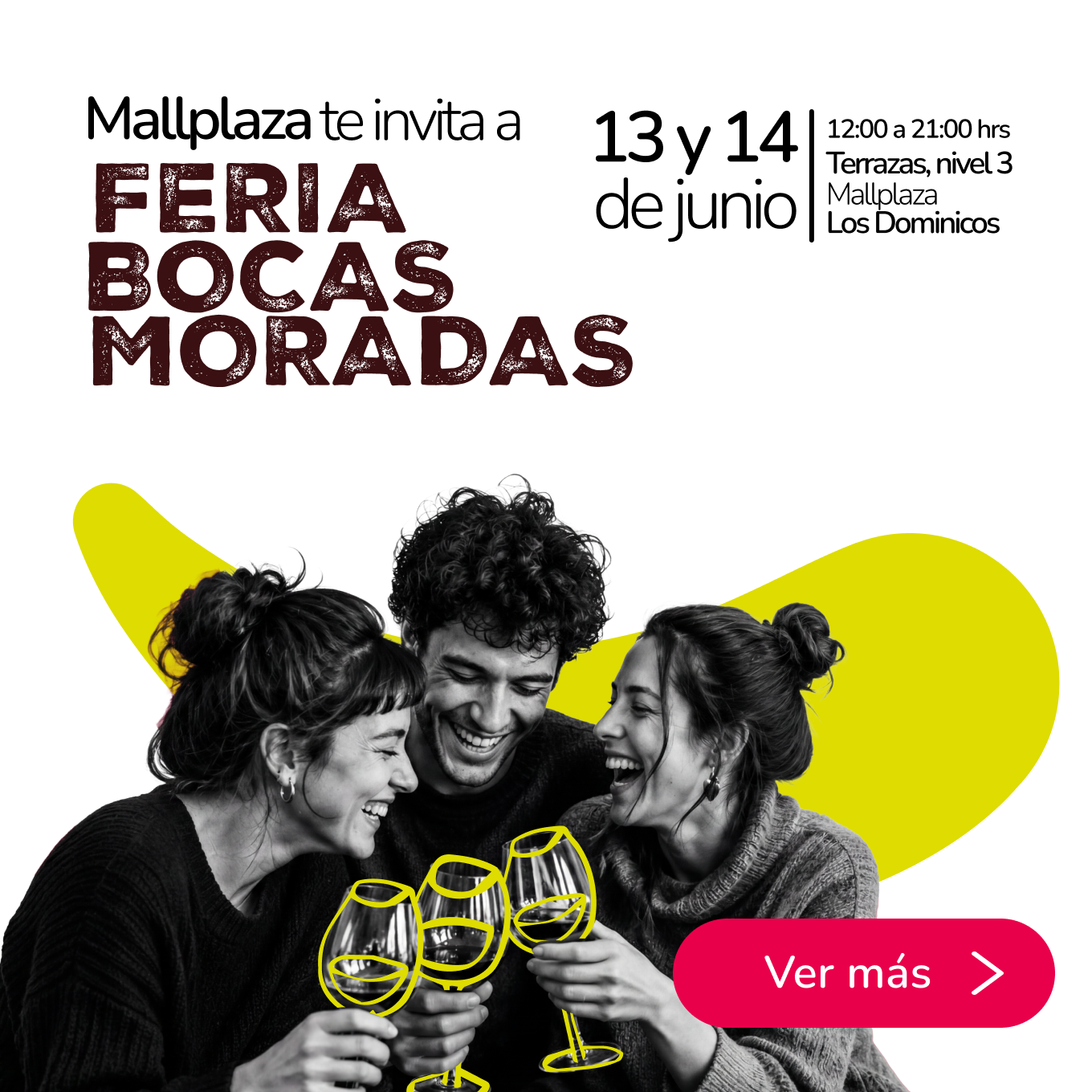 Feria Bocas Moradas en Mallplaza Los Dominicos