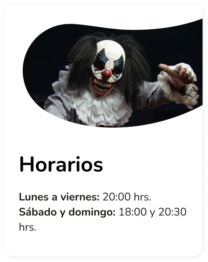 Horarios circo del Terror en Mallplaza Norte