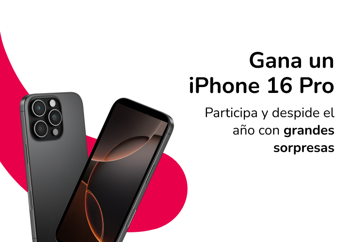 Gana un iPhone 16 Pro en Mallplaza
