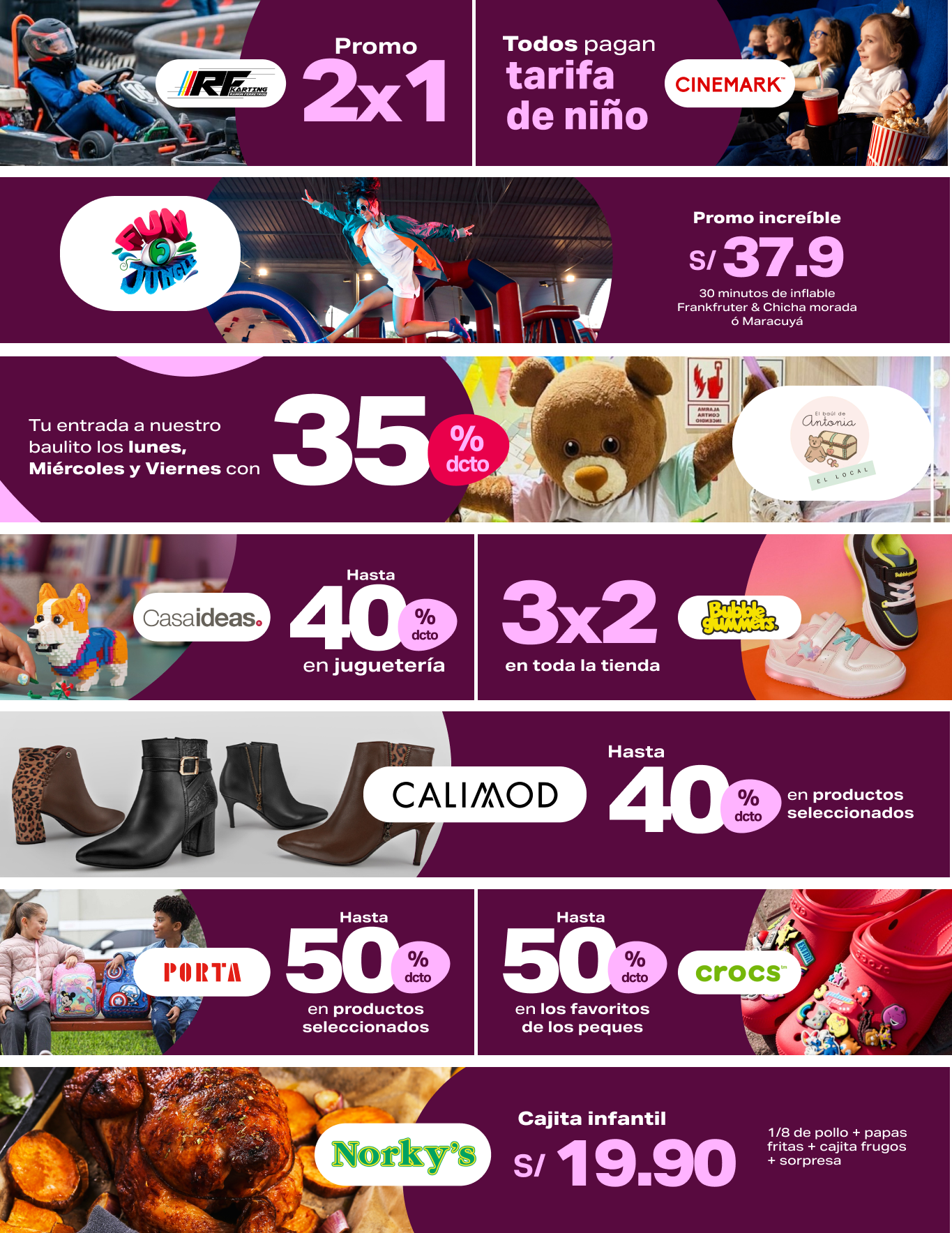 Promociones infantiles en Mallplaza Trujillo