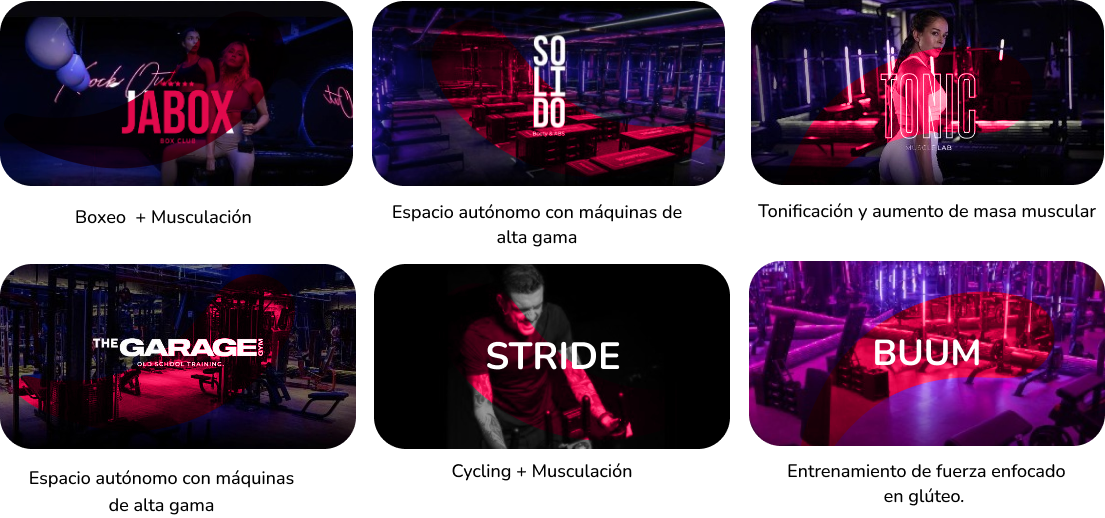 Action Black - Modalidades de Entrenamiento