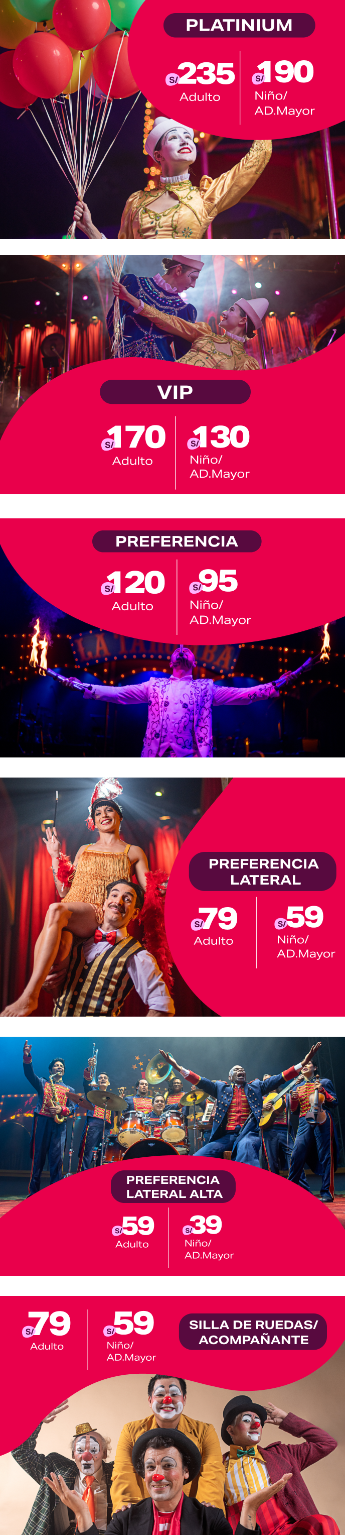 Precios en La Tarumba