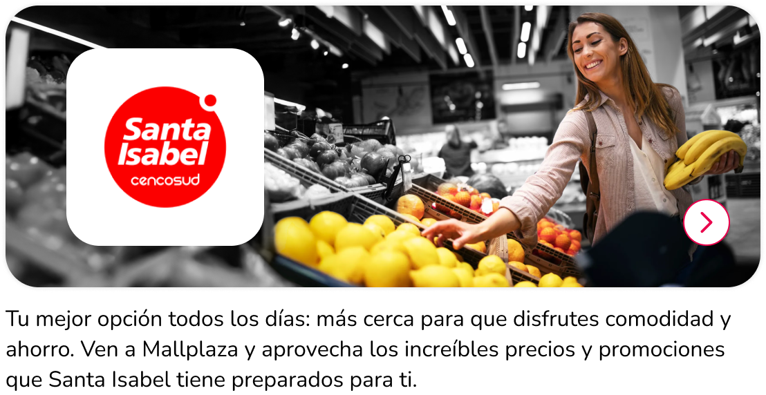 Nueva apertura Santa Isabel en Mallplaza