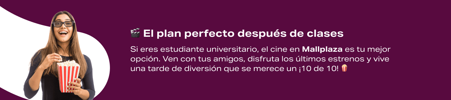 promo para cine universitarios Mallplaza