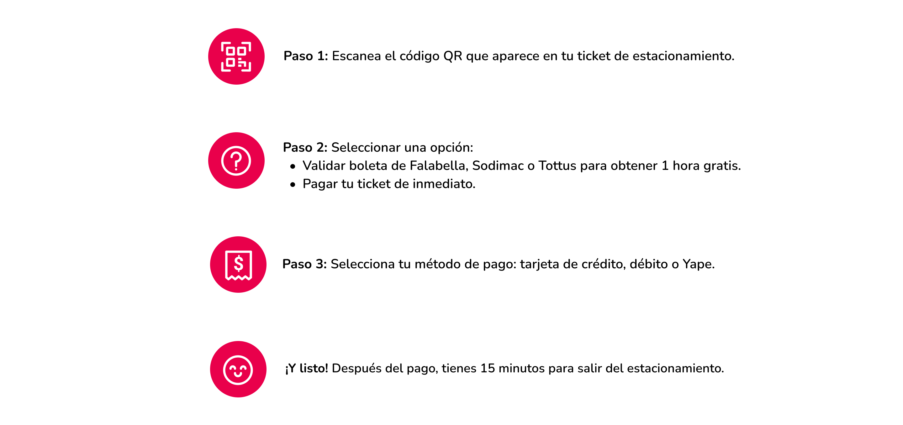 Paso a Paso Parking Digital Perú