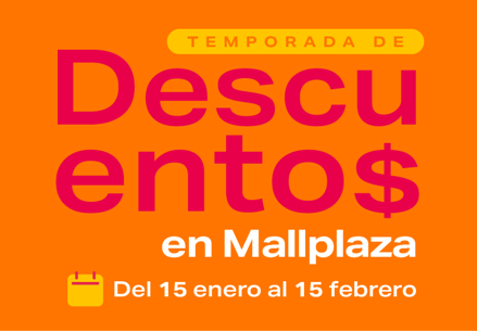 Banner Temporada de Descuentos Mallplaza