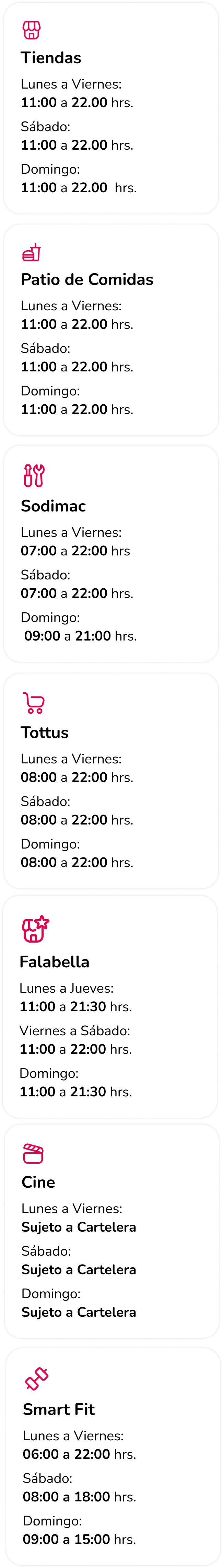 Horarios en Mallplaza Trujillo