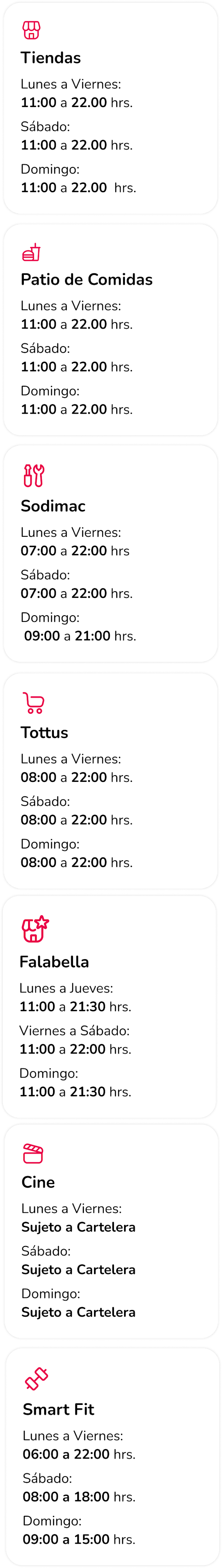 Horarios en Mallplaza Trujillo