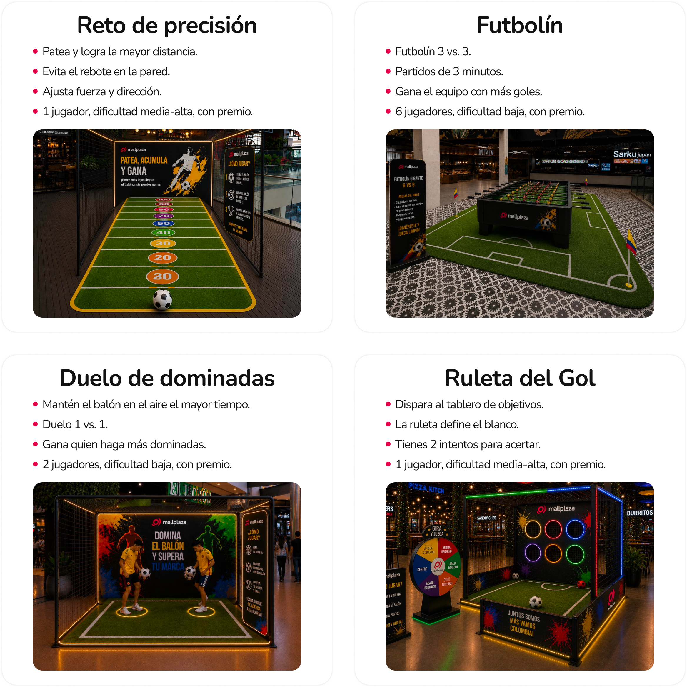Pon a prueba tu talento en distintos retos