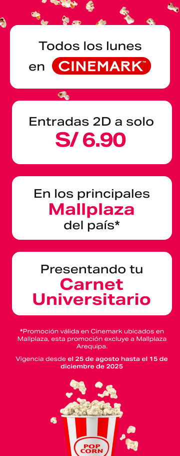 Entradas 2D a solo a 6 soles en Mallplaza