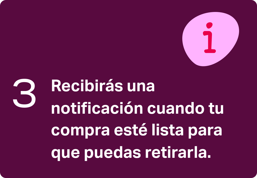 Notificación retiro Click and Collect Mallplaza