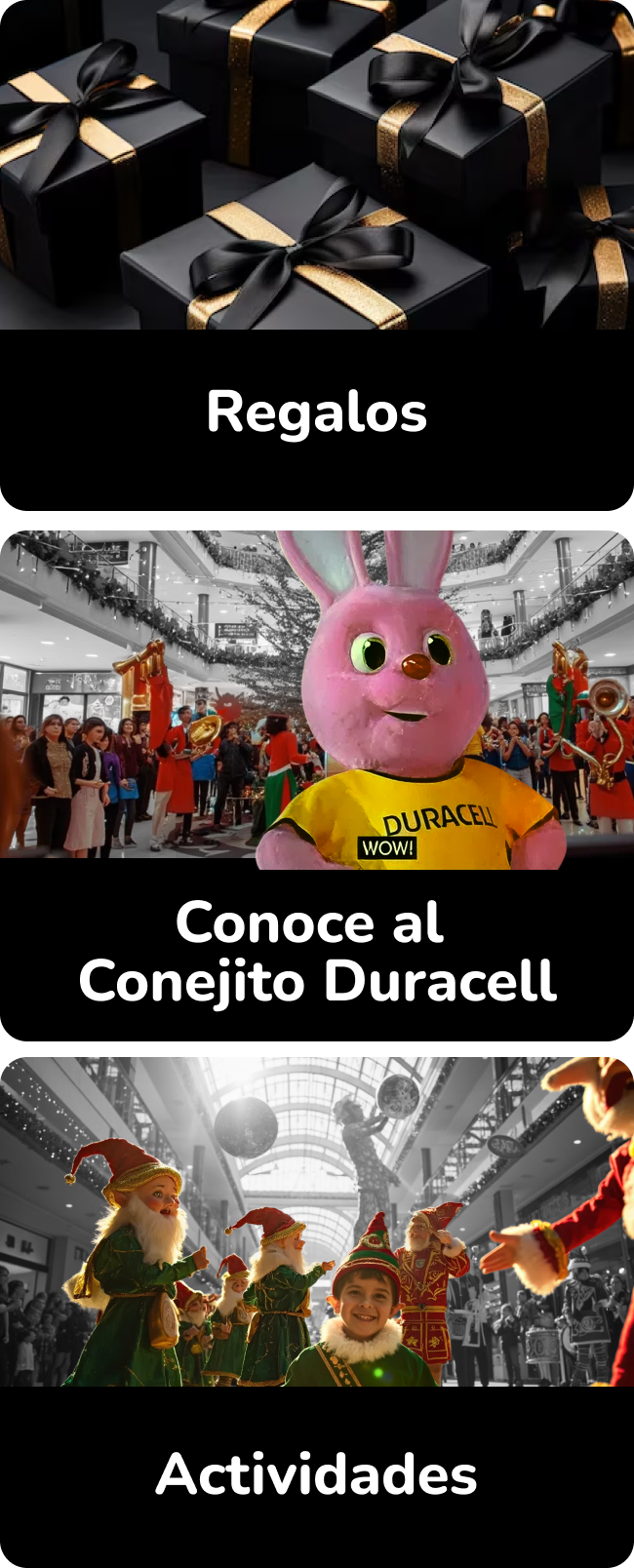 Actividades Navidad mágica con Duracell Mallplaza