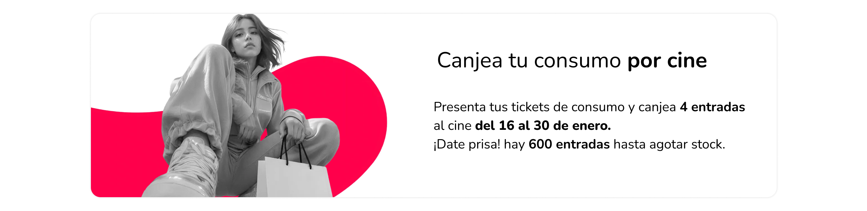Canjea tu consumo por cine