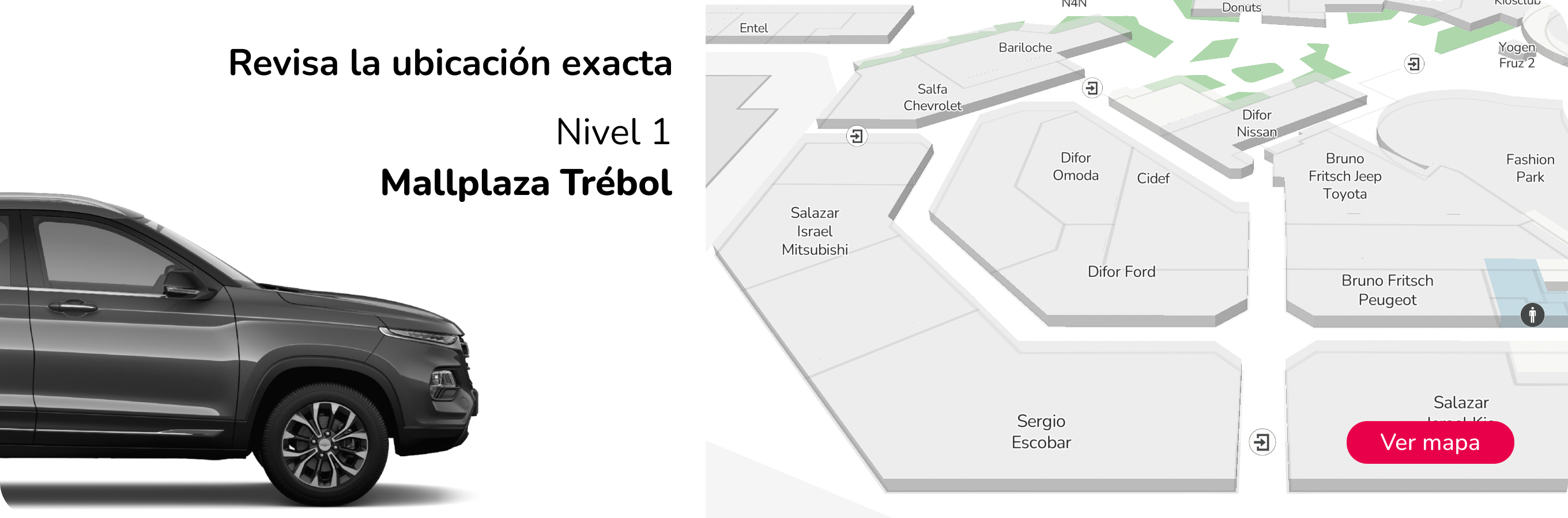 Mapa Autoplaza en Mallplaza Trebol