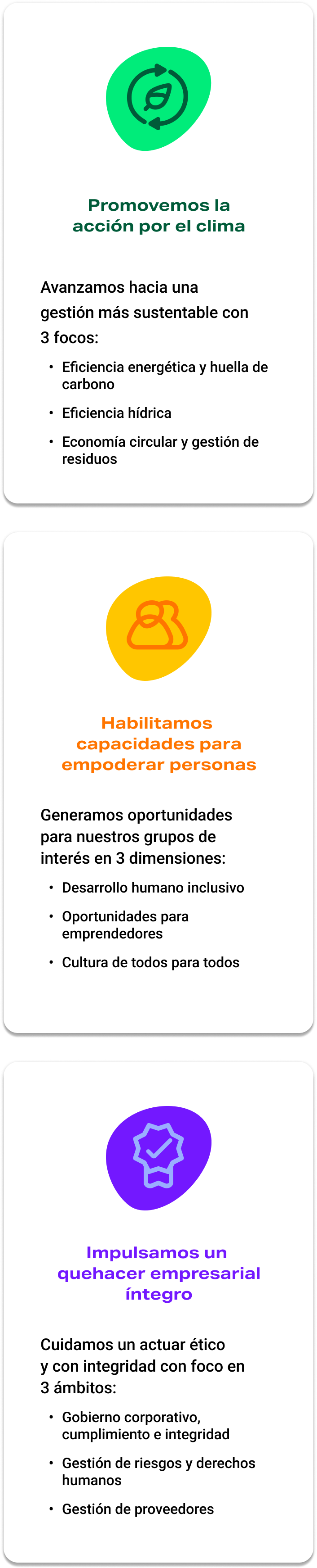 pilares compromiso con la sostenibilidad mallplaza