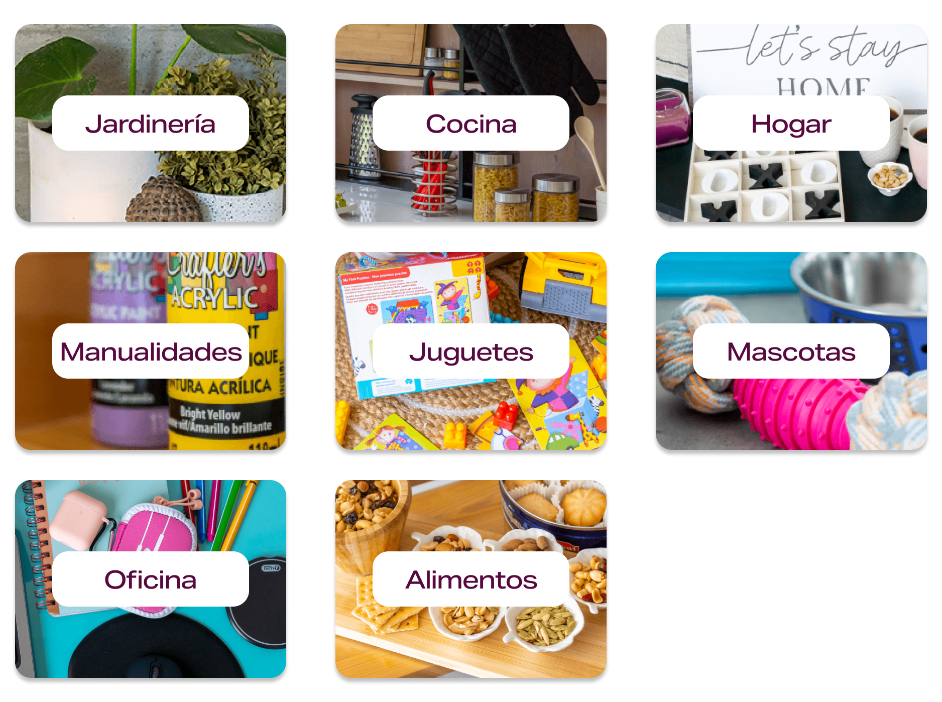 Categorías productos tienda Dollarcity Mallplaza
