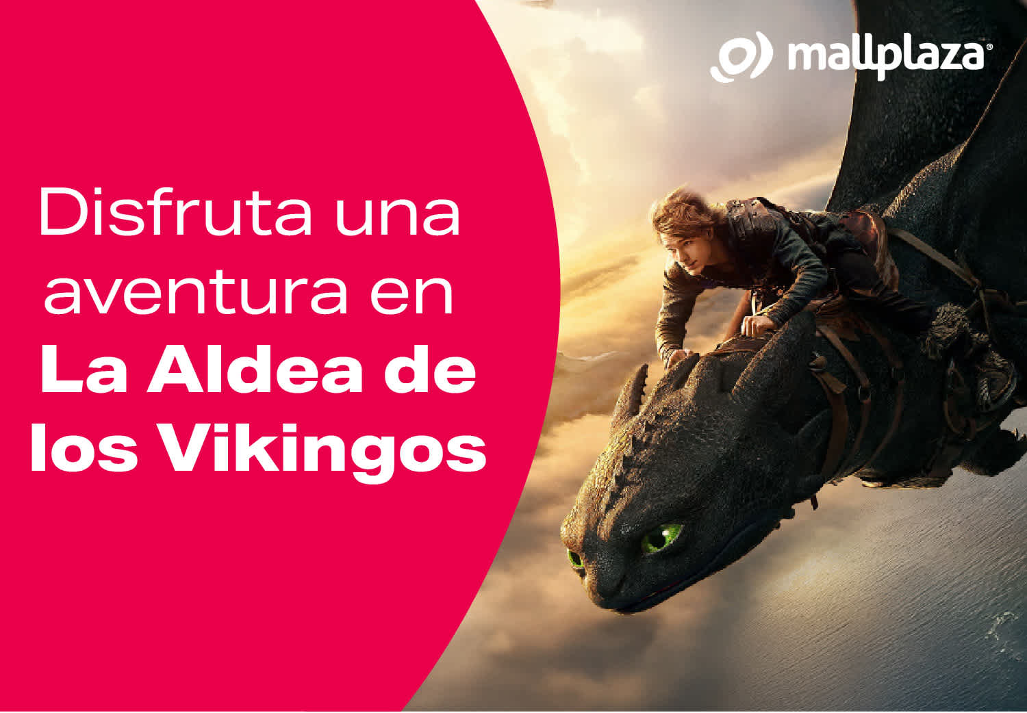 Banner IL Cómo entrenar a tu dragón Mallplaza