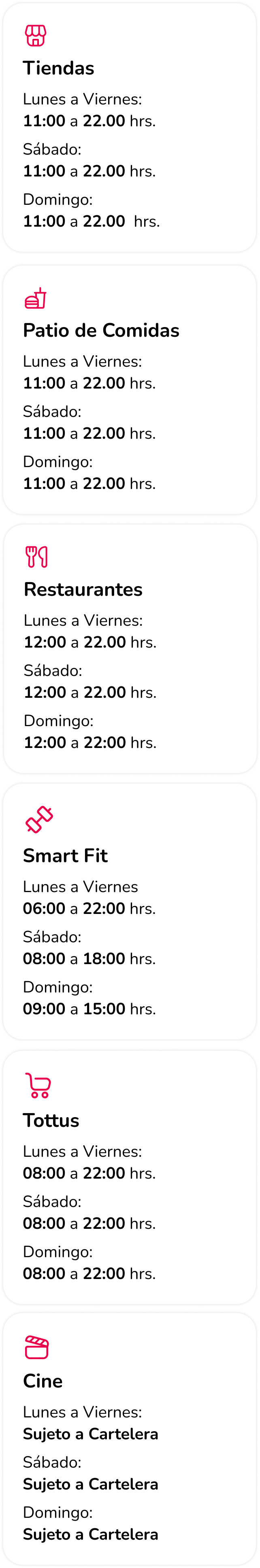 Horarios Mallplaza Huancayo