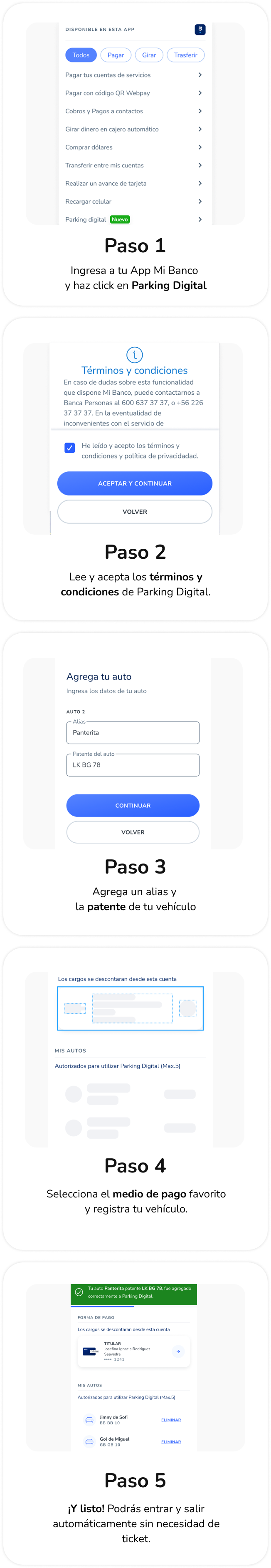 Parking Digital Banco de Chile Mallplaza