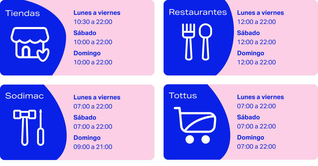 Conoce los horarios en Open La Marina