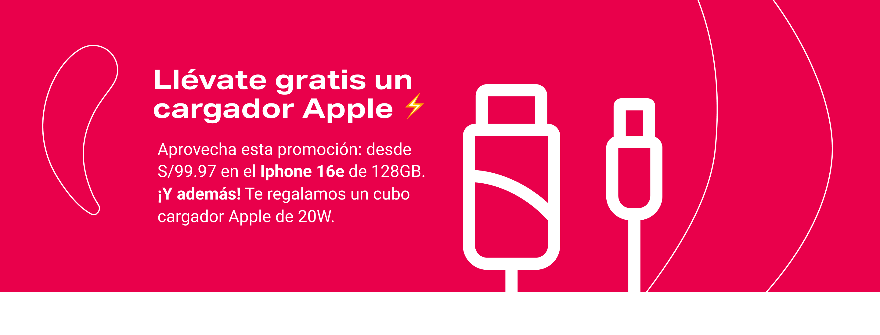 Tu iPhone 16e - Cargador