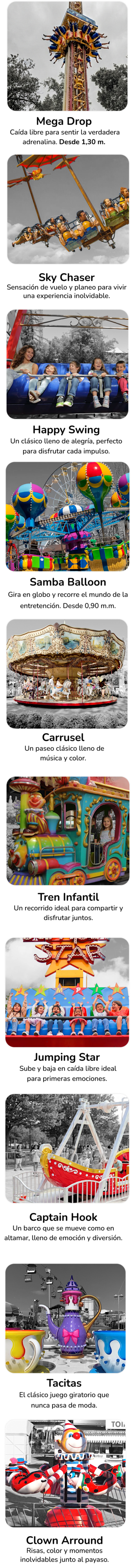 Atracciones Happyland Park